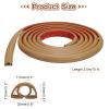 HARFINGTON 10ft Cord Cover Floor W0.3 x H0.3 Inner Channel PVC Hide Extension Cable Floor Wire Hider Wire Covers Protector for Prevent Cable Trips Cables Management, Yellow view 2