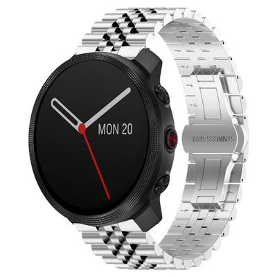 Compatible with Polar Vantage M3 bands, Lamshaw 22mm, 20mm Solid Stainless Steel Metal Band with Butterfly Folding Clasp Link Bracelet Compatible with Polar Unite, Ignite, Ignite 2, Ignite 3, Pacer, Vantage V3, Grit X, Grit X Pro, Grit X2 Pro, Vantag