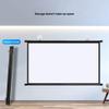 MUGVFVCSQ Projector Screen Manual Pull Down 30" 40" 50" 60" 72" Hanging Movie Screen 16:9 4:3 4K HD Projection Screen for Home Theater Office Game(4:3,40inch) view 2