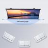 MUGVFVCSQ Projector Screen Manual Pull Down 30" 40" 50" 60" 72" Hanging Movie Screen 16:9 4:3 4K HD Projection Screen for Home Theater Office Game(4:3,40inch) view 3