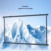 MUGVFVCSQ Projector Screen Manual Pull Down 30" 40" 50" 60" 72" Hanging Movie Screen 16:9 4:3 4K HD Projection Screen for Home Theater Office Game(4:3,40inch) view 4