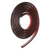 HARFINGTON 10ft Cord Cover Floor W0.3 x H0.3 Inner Channel PVC Hide Extension Cable Floor Wire Hider Wire Covers Protector for Prevent Cable Trips Cables Management, Wood Black view 3
