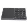 LICAEVEY Cordless Numeric Keypad, 22 Keys BT Number Pad with Touchpad, USB C Rechargeable Numeric Keypad, Support for Win, for Android, for OS X (Dark Gray) view 2