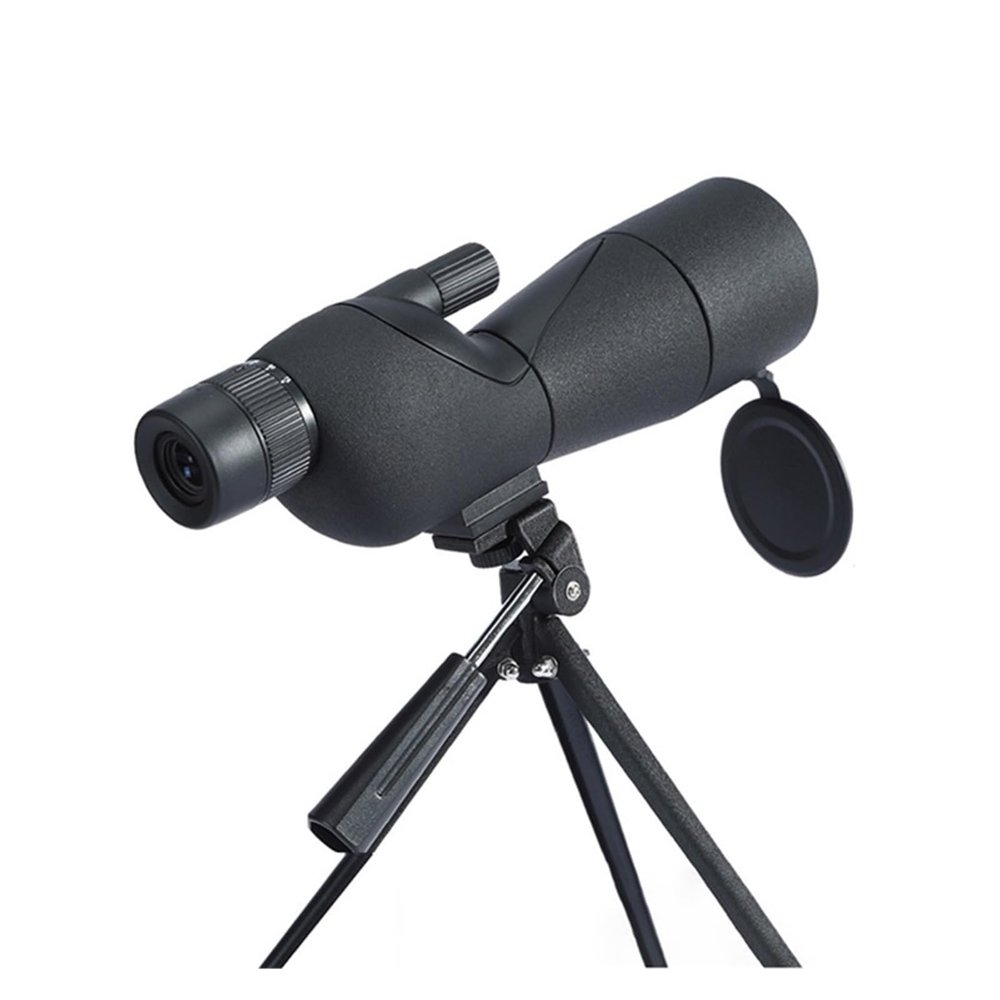 25-75x60mm HD Spotting Scope ED Lens Powerful Monocular Zoom Telescope Bak4 Prism for Outdoor Camping Bird Watching Shooting(Black with Tripod)