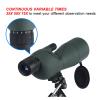 25-75x60mm HD Spotting Scope ED Lens Powerful Monocular Zoom Telescope Bak4 Prism for Outdoor Camping Bird Watching Shooting(Black with Tripod) view 4