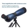 25-75x70 HD Spotting Scope Zoom Monocular BAK4 Prism Waterproof Telescope for Target Shooting Bird Watching Outdoor Camping(A Green 20-60X60) view 3