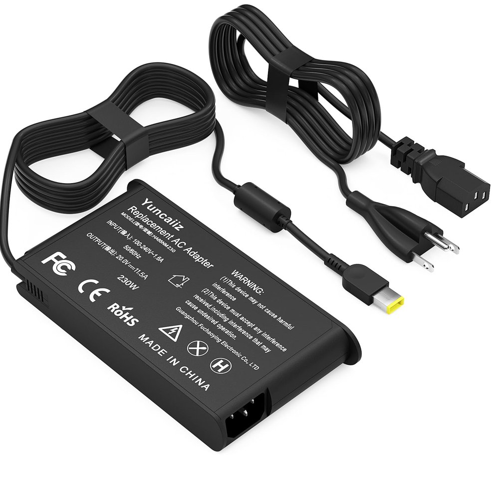 230W 20V 11.5A USB Pin Super Slim AC Adapter Fit for Lenovo Legion 5 7 5i 5P C7 S7 Y910 Y920 Thinkpad P1 P73 P53 Power Adapter Supply