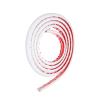 HARFINGTON 8ft Cord Cover Floor W0.3 x H0.3 Inner Channel PVC Hide Extension Cable Floor Wire Hider Wire Covers Protector for Prevent Cable Trips Cables Management, White view 3