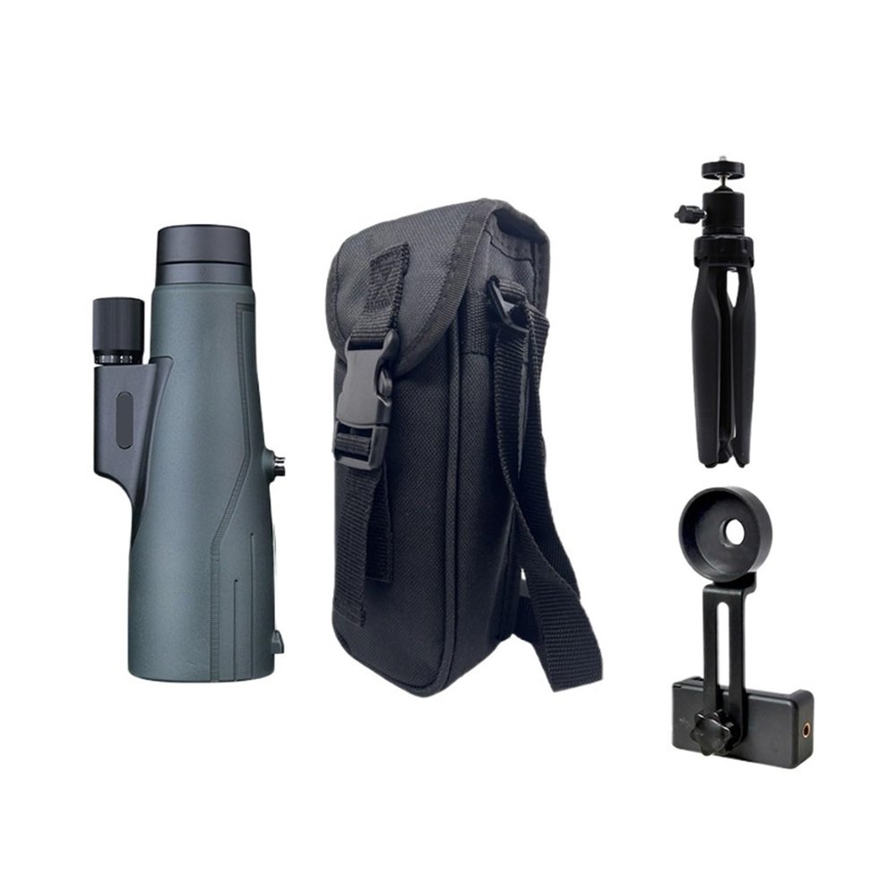 16x56 High Power Monocular Telescope Waterproof Fog Proof Adapters Monocular Scope for Hunting Bird Watching(Green 16X Set)