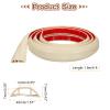 HARFINGTON 6ft Cord Cover Floor W0.55 x H0.28 Inner Channel PVC Hide Extension Cable Floor Wire Hider Wire Covers Protector for Prevent Cable Trips Cables Management, Wood Beige view 2