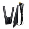 WiFi 7 Antenna 2T2R Dual Band Wi Fi 6E Moving Antenna Magnetic Base RP-SMA Connector for PC Desktop Computer Motherboard Bluetooth Card Wireless WiFi Router Wi-Fi7 with 2.79ft Extension Cable view 3