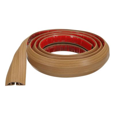 HARFINGTON 6ft Cord Cover Floor W0.55 x H0.28 Inner Channel PVC Hide Extension Cable Floor Wire Hider Wire Covers Protector for Prevent Cable Trips Cables Management, Yellow