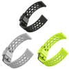Lamshaw Compatible with Blackview Smart Watch bands, 20mm, 22mm Silicone Replacement Wristbands Sport Strap with Metal Buckle Compatible with IOWODO W60, R30 Pro, R50, Compatible with Blackview W60, R30 Pro, R50 Smart Watch (3 Pack-Black+Gray+Green,  view 1