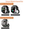 Lamshaw Compatible with Blackview Smart Watch bands, 20mm, 22mm Silicone Replacement Wristbands Sport Strap with Metal Buckle Compatible with IOWODO W60, R30 Pro, R50, Compatible with Blackview W60, R30 Pro, R50 Smart Watch (3 Pack-Black+Gray+Green,  view 2