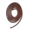 HARFINGTON 10ft Cord Cover Floor W0.3 x H0.3 Inner Channel PVC Hide Extension Cable Floor Wire Hider Wire Covers Protector for Prevent Cable Trips Cables Management, Coffee view 3