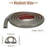 HARFINGTON 6ft Cord Cover Floor W0.3 x H0.3 Inner Channel PVC Hide Extension Cable Floor Wire Hider Wire Covers Protector for Prevent Cable Trips Cables Management, Light Grey view 2