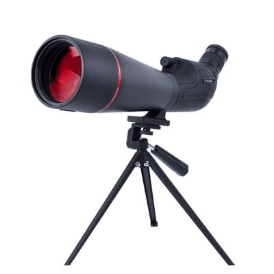 20-60x80mm Spotting Scope Zoom Monocular Powerful Telescope Bak4 Prism Waterproof for Camping Bird Watching Target Shooting