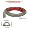 HARFINGTON 4ft Cord Cover Floor W0.3 x H0.3 Inner Channel PVC Hide Extension Cable Floor Wire Hider Wire Covers Protector for Prevent Cable Trips Cables Management, Light Grey view 2