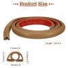 HARFINGTON 4ft Cord Cover Floor W0.3 x H0.3 Inner Channel PVC Hide Extension Cable Floor Wire Hider Wire Covers Protector for Prevent Cable Trips Cables Management, Yellow view 2