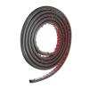 HARFINGTON 10ft Cord Cover Floor W0.3 x H0.3 Inner Channel PVC Hide Extension Cable Floor Wire Hider Wire Covers Protector for Prevent Cable Trips Cables Management, Dark Grey view 3