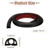 HARFINGTON 4ft Cord Cover Floor W0.3 x H0.3 Inner Channel PVC Hide Extension Cable Floor Wire Hider Wire Covers Protector for Prevent Cable Trips Cables Management, Black view 2