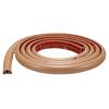 HARFINGTON 8ft Cord Cover Floor W0.3 x H0.3 Inner Channel PVC Hide Extension Cable Floor Wire Hider Wire Covers Protector for Prevent Cable Trips Cables Management, Brown view 1