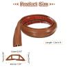 HARFINGTON 4ft Cord Cover Floor W0.55 x H0.28 Inner Channel PVC Hide Extension Cable Floor Wire Hider Wire Covers Protector for Prevent Cable Trips Cables Management, Wood Brown view 2