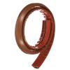 HARFINGTON 4ft Cord Cover Floor W0.55 x H0.28 Inner Channel PVC Hide Extension Cable Floor Wire Hider Wire Covers Protector for Prevent Cable Trips Cables Management, Wood Brown view 3