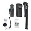 10-20X50 High Magnification Monocular Waterproof Super Zoom Telescope with Phone Holder for Hiking Travel Outdoor Monocle(with Metal Tripod) view 1