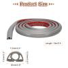HARFINGTON 6ft Cord Cover Floor W0.3 x H0.3 Inner Channel PVC Hide Extension Cable Floor Wire Hider Wire Covers Protector for Prevent Cable Trips Cables Management, Wood Grey view 2