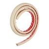HARFINGTON 4ft Cord Cover Floor W0.3 x H0.3 Inner Channel PVC Hide Extension Cable Floor Wire Hider Wire Covers Protector for Prevent Cable Trips Cables Management, Wood Beige view 3