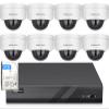 Panoeagle 4K Poe Security Camera System, 4K 8CH PoE NVR, 8pcs x 8-Megapixel Dome IP Cameras, Smart Human Vehicle Detection, 98ft EXIR 2.0 Night Vision, Built-in Mic, 4TB HDD view 1