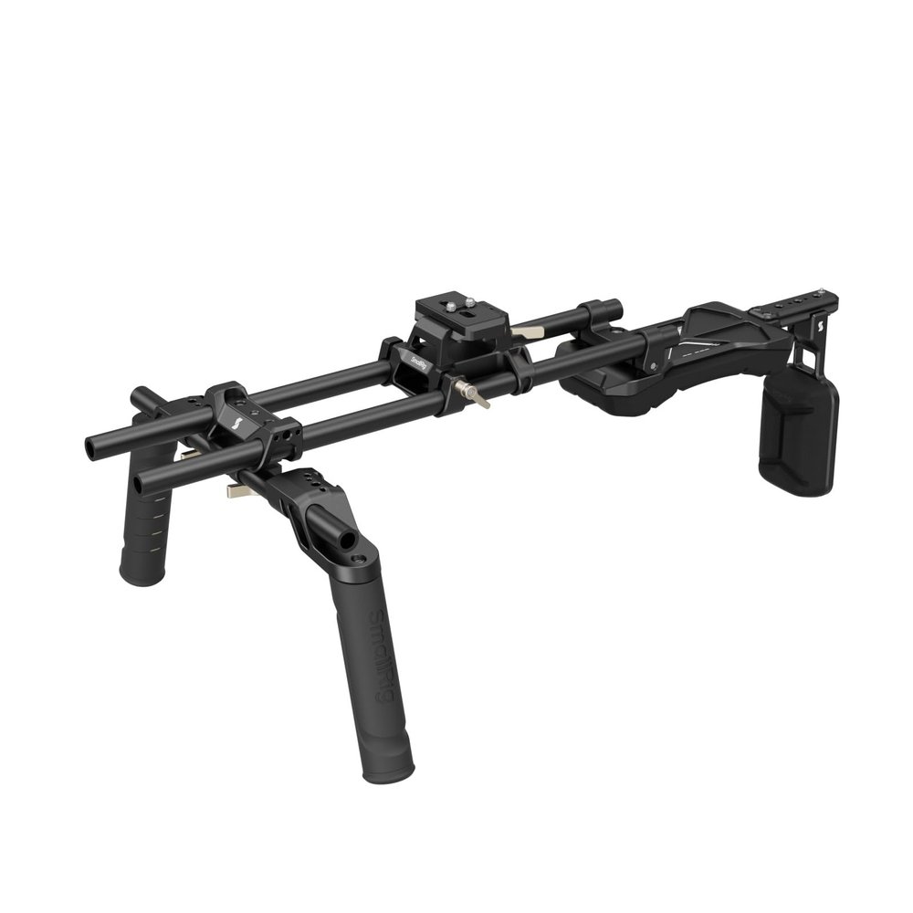SmallRig Classic Shoulder Rig Kit, Lightweight & Portable (2.98 lb), Dual Handles 15mm Rods, Shoulder Mount Video Rig with Quick Release for Arca, for SmallRig Follow Focus, for DSLR, for Filmmaking