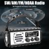 QAUYYW Emergency Radio, 20000mAh/74000mWh Weather Radio, Solar Hand Crank Radio with AM/FM/NOAA/SW Weather,Flashlight & Reading Lamp, SOS Alarm, Phone Charger for Indoor Outdoor Emergency view 2