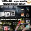 QAUYYW Emergency Radio, 20000mAh/74000mWh Weather Radio, Solar Hand Crank Radio with AM/FM/NOAA/SW Weather,Flashlight & Reading Lamp, SOS Alarm, Phone Charger for Indoor Outdoor Emergency view 3