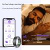 CYQQRDZSW Smart Ring Health Tracker, Health Rings for Women & Men, Smart Ring Health Tracker, Long Lasting Batteries Sleep Ring(Gold,10#) view 3