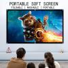 GSKFXJ Foldable Projector Screen 40" 60" 72" 84" 92" 100" Portable Projector Curtain, Wall Mount Projection Screen for Home Cinema,Classroom,Camping,Conference(100in/16:9) view 3