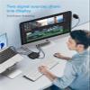 HHBL8I KVM Switch HDMI 2 in 1 Out for 2 Computers Sharing One HD Monitor and Keyboard Mouse view 3