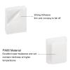 MECCANIXITY 100pcs Adhesive Cable Clips White Cord Clip Wire Holder Organizer Wall Cord Management Cable Organization for Table Wall Cable Bundles view 3