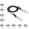 10G SFP+ DAC Twinax Cable, SFP+ to SFP+ Direct Attach Copper Passive for Cisco SFP-H10GB-CU0.3M, Ubiquiti UniFi UC-DAC-SFP+, Meraki, Mikrotik, Fortinet, TP-Link and More, 0.3 Meter(1ft), 10-Pack view 1