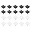 MECCANIXITY 100pcs Adhesive Cable Clips Black Cord Clip Wire Holder Organizer Wall Cord Management Cable Organization for Office Wall Cable Bundles view 1