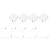 MECCANIXITY 3.3 ft Retractable Cable Lock with Latch Remote Control Security Lock with Adjustable Cord Tether Anti Theft for Laptop, TV, 600g, White, 4 Pack view 1