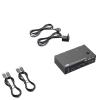 YXX7XY Dual Monitor KVM Switch 2 Port 8K@60Hz 4K@144Hz HDMI+DP USB 3.0 Switch Extended Display 2 Monitors 2 Computers(AU Power Plug) view 1