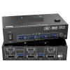 YXX7XY Dual Monitor KVM Switch 2 Port 8K@60Hz 4K@144Hz HDMI+DP USB 3.0 Switch Extended Display 2 Monitors 2 Computers(AU Power Plug) view 2