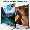 YXX7XY Dual Monitor KVM Switch 2 Port 8K@60Hz 4K@144Hz HDMI+DP USB 3.0 Switch Extended Display 2 Monitors 2 Computers(AU Power Plug) view 3