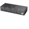 YXX7XY Dual Monitor KVM Switch USB 3.0 HDMI KVM Switch 2 Monitors 3 Computers, EDID Emulator,4K@60Hz 2K@144Hz with 4 USB 3.0 Ports(302AS AU Plug) view 1