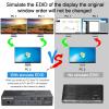 YXX7XY Dual Monitor KVM Switch USB 3.0 HDMI KVM Switch 2 Monitors 3 Computers, EDID Emulator,4K@60Hz 2K@144Hz with 4 USB 3.0 Ports(302AS AU Plug) view 2