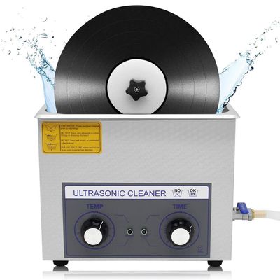 ERoomQ Ultrasonic Cleaner with Records Bracket 4 Records Per Batch Raising Descending Auto-Drying