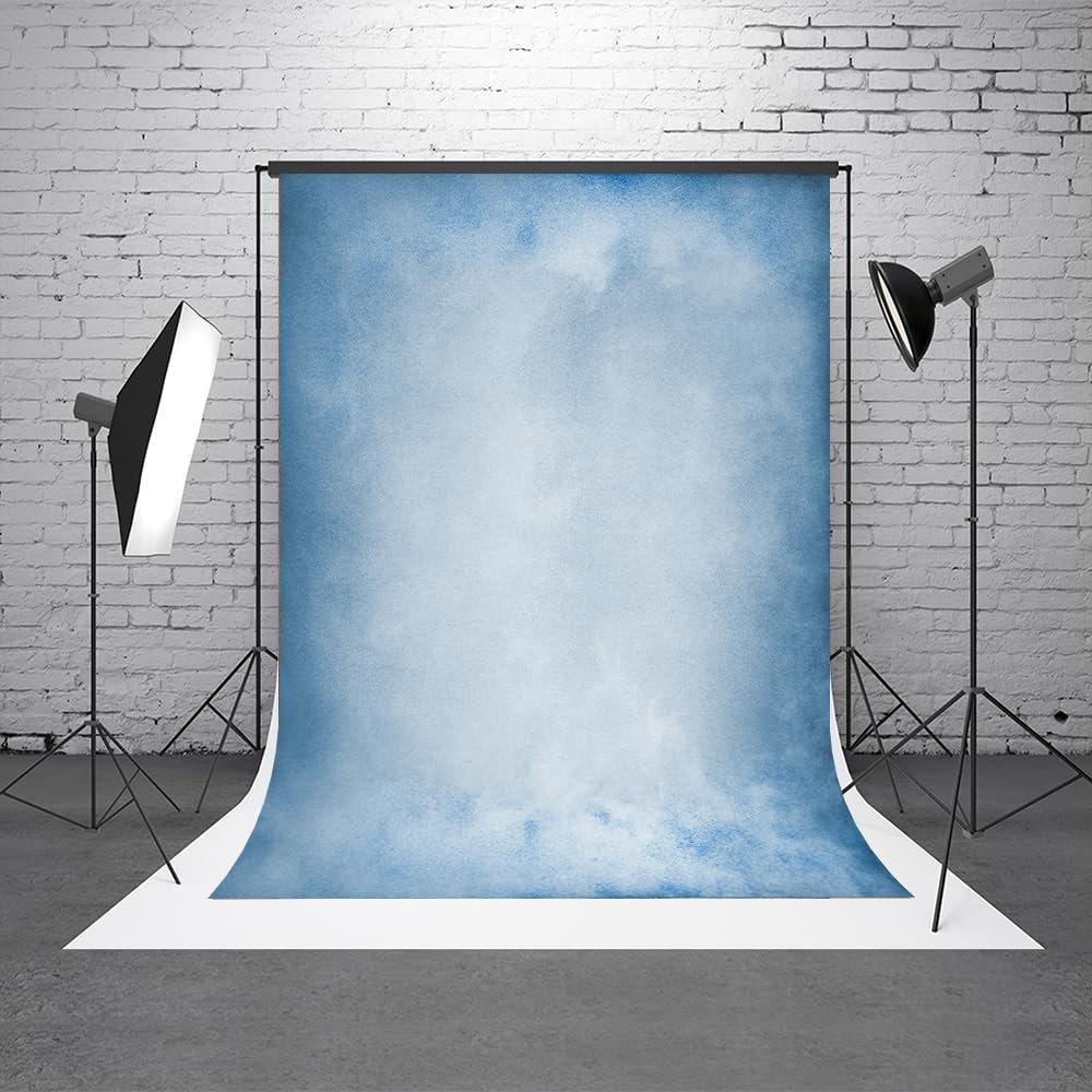 10x20ft Blue Abstract Photography Backdrop Bright Mottled Background Anniversary Photo Backdrop for Studio