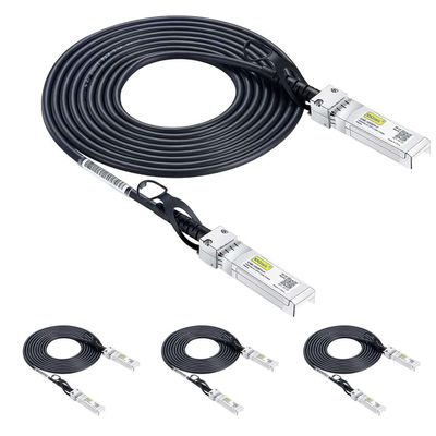 10Gtek 10G SFP+ DAC Twinax Cable, SFP+ to SFP+ Direct Attach Copper Passive for Cisco SFP-H10GB-CU3M, Ubiquiti UniFi UC-DAC-SFP+, Fortinet, TP-Link, 3-Meter, 4-Pack